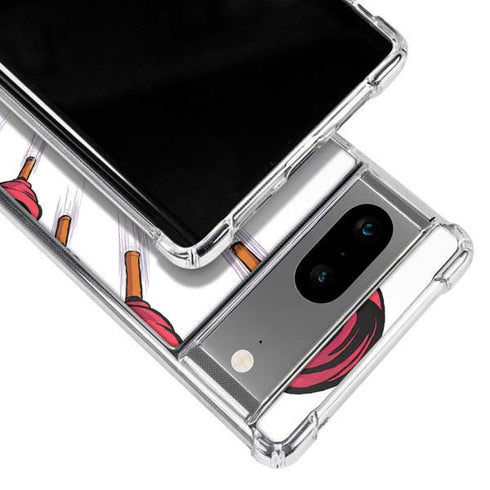 Marvel Deadpool Babypool Shooting Google Pixel 8 Clear Case